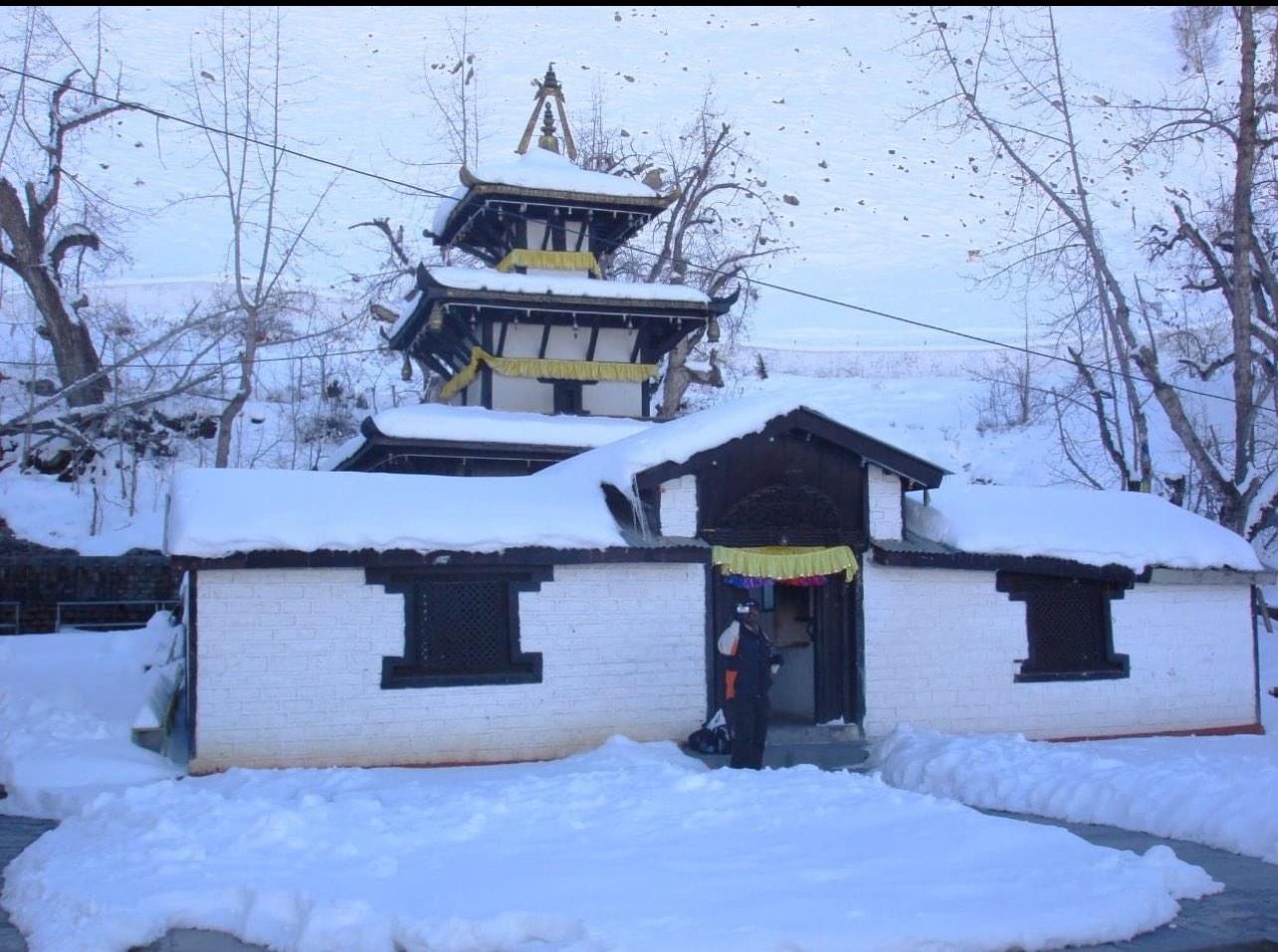 snow cover Muktinath Temple